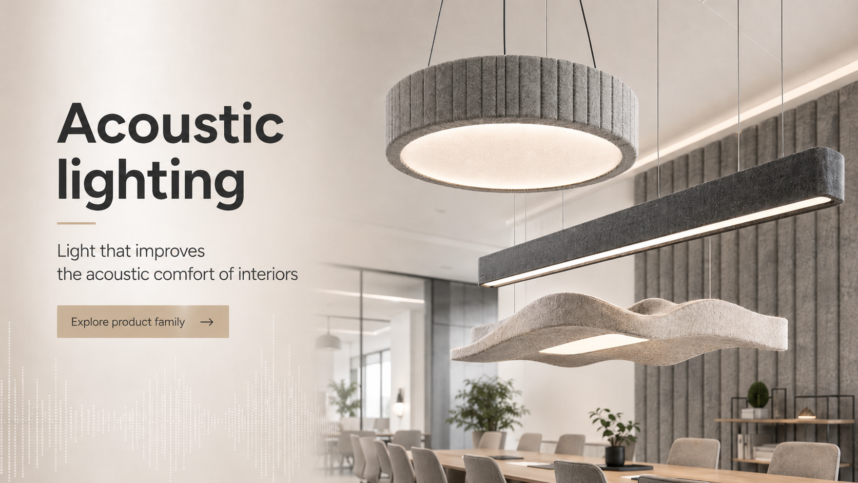 Bee Light acoustic lighting
